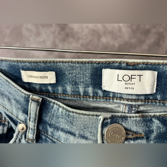 Loft Outlet Straight Petite Jeans - Picture 9 of 10